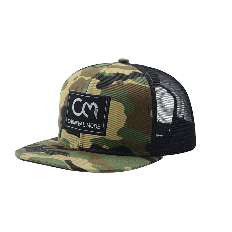 6 Panel Snapback Mesh Hat